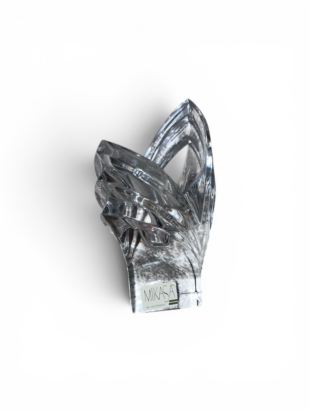 Vintage Mikasa Crystal Art Deco Candle Set - Picture 2 of 5